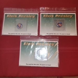 3 elvis coins